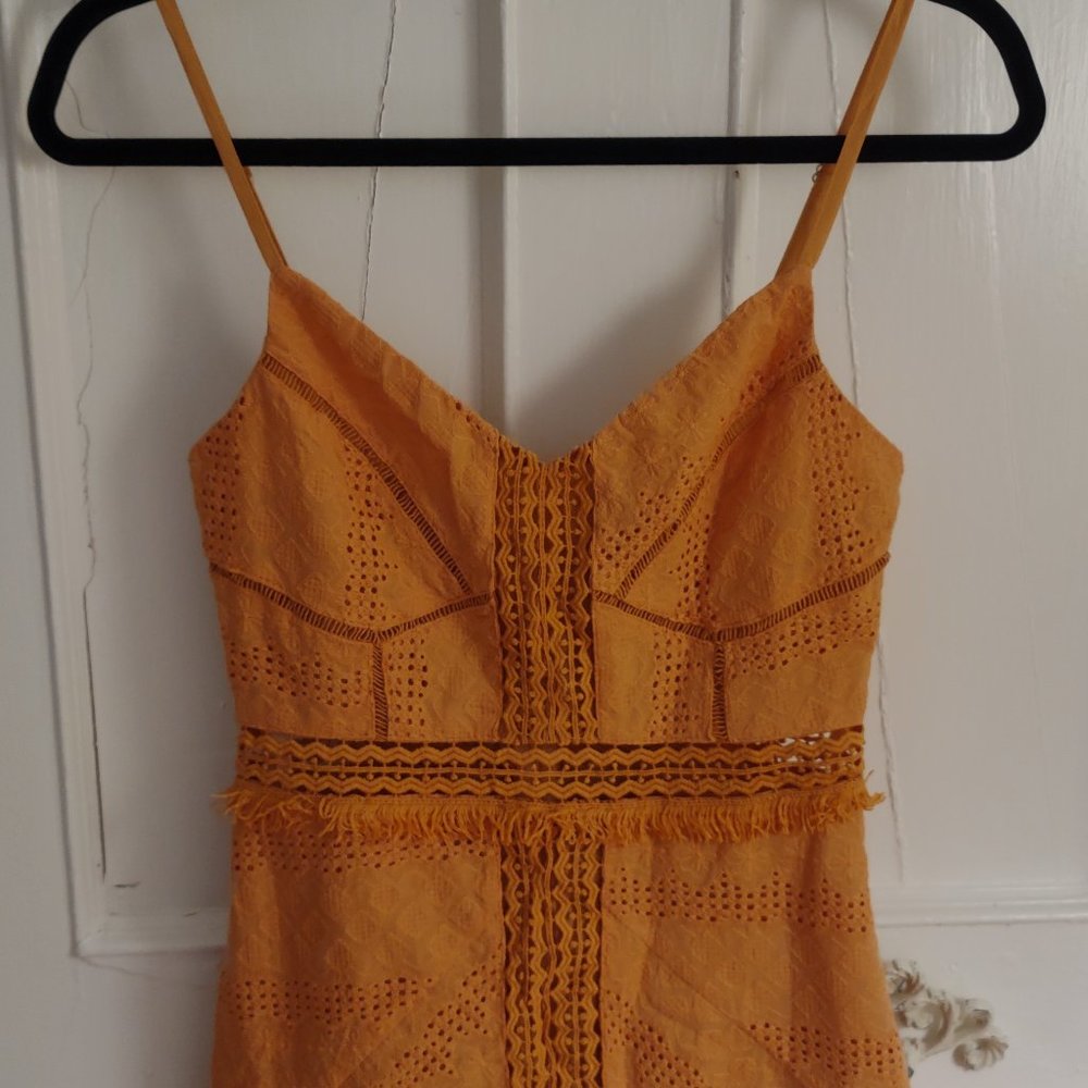 Selfie Leslie Orange Mini Dress